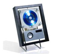 Lettore CD Da Parete For La Casa, Lettore CD Decorativo Con Cornice For Foto, Altoparlanti E Illuminazione Ambientale, Modalità Bluetooth/USB/AUX 5.1 A 2 Vie, For Casa, Corridoio(Black)