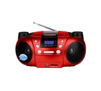 Lettore CD/DVD Portatile, Boombox, Radio AM/FM, Ingresso AUX, Jack per Cuffie, Display LCD Retroilluminato, CD-R/CD-RW/MP3