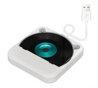 Lettore CD esterno leggero con interfacce USB e AUX per una connessione flessibile alla sorgente audio