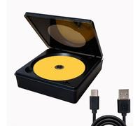 Lettore CD esterno per auto, connessione USB per navigazione a schermo grande Android, audio senza perdita di dati, PC, nero, 16,2 x 15,1 x 4,4 cm