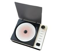 Lettore CD Esterno Portatile Lettore Radio FM Tecnologia Wireless Uscita Ottica Digitale Lettore Audio Per Audiofili Lettore Album Musicali Batteria Integrata Ad Alta Capacità 2600 Mah,White