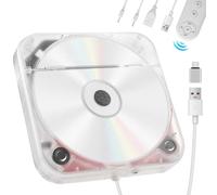 Lettore CD esterno portatile per porta USB AUX per auto, lettore CD con cavo di prolunga adattatore USB C, per auto senza lettore CD, auto, laptop, TV, lavoro verticale e orizzontale