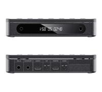 FiiO DM13 - Lettore CD stereo Bluetooth portatile multifunzione con batteria a lunga durata, supporta USB Ripping, uscite ottiche/coassiali/3,5 mm/4,4 mm (Bluetooth nero)