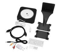 Lettore CD HiFi con doppio altoparlante e connessione Bluetooth, boombox da tavolo con radio FM e funzione timer, supporta la riproduzione USB e AUX