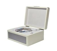 Lettore CD, Lettore CD Carino Lettore CD retrò Con Inserimento Disco in Stile Vassoio Riproduzione Disco USB per Appassionati di Musica e Collezionisti (WHITE)