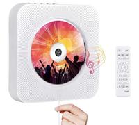 Lettore CD, Lettore Musicale CD Con Timer E Telecomando, Supporto Scheda SD E Chiavetta USB, Doppi Altoparlanti Stereo Integrati, Per Genitori Amici Casa Ufficio white