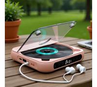 Lettore CD Mini Album, piccolo lettore CD portatile con interfaccia audio da 3,5 mm, cuffie cablate incluse, supporta CD/CD-R/CD-RW/MP3/WMA, compatto e leggero, per viaggi, casa, auto