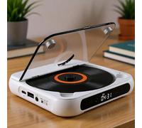 Lettore CD Mini Album, piccolo lettore CD portatile con interfaccia audio da 3,5 mm, cuffie cablate incluse, supporta CD/CD-R/CD-RW/MP3/WMA, compatto e leggero, per viaggi, casa, auto