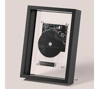 Lettore CD montabile a parete con cornice per foto, telecomando, uscita Bluetooth/AUX, per la decorazione di casa e ufficio