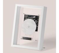 Lettore CD Montabile a Parete, Cornice Decorativa Per Musica, Con Telecomando, Uscita AUX 5.0 Bluetooth/3.5mm, Display Digitale a LED, 4 Modalità Di Posizionamento, Senza Altoparlanti, Per La Casa