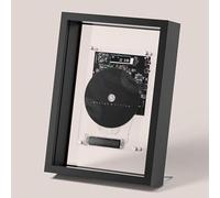 Lettore CD Montabile a Parete, Cornice Decorativa Per Musica, Con Telecomando, Uscita AUX 5.0 Bluetooth/3.5mm, Display Digitale a LED, 4 Modalità Di Posizionamento, Senza Altoparlanti, Per La Casa