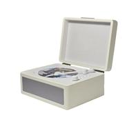Lettore CD MtLavishishishing CD Tipo di vassoio multifunzionale Lettore di record di cassetta con supporto per la qualità del suono ad alta fedeltà USB Drive Remoto (Bianco)