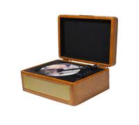 Lettore CD MtLavishishishing CD Tipo di vassoio multifunzionale Lettore di record di cassetta con supporto per la qualità del suono ad alta fedeltà USB Drive Remoto (Cachi)