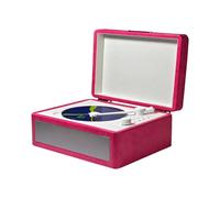 Lettore CD MtLavishishishing CD Tipo di vassoio multifunzionale Lettore di record di cassetta con supporto per la qualità del suono ad alta fedeltà USB Drive Remoto (Rosa)