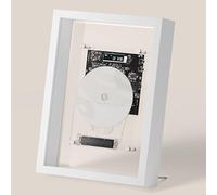 Lettore CD Music Frame, Lettore CD Da Parete Con Telecomando E Senza Altoparlanti, Bluetooth 5.0/Uscita AUX Da 3,5 Mm, Design Sofisticato, Per Galleria, Negozio, Casa, Ufficio, Corridoio