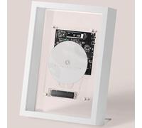 Lettore CD Musicale con Cornice Foto, Bluetooth 5.0, Uscita AUX 3,5 mm, Telecomando, Display LED - Ideale per Casa e Ufficio