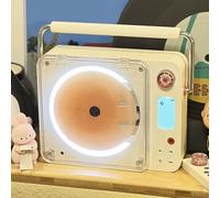 Lettore CD Musicale Desktop, Lettore CD Portatile For La Casa, Bluetooth 5.1/Uscita AUX 3,5 Mm/DVD/MP3, Altoparlante Incorporato, 3600 MAh, For Casa, Soggiorno, Ufficio