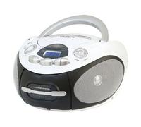 NEW MAJESTIC Boombox Stereo Digitale Lettore CD Mp3 USB Cassetta colore Nero / Bianco - AH-2387R WH