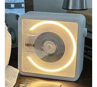 Lettore CD portatile, altoparlante con 4 luci d'atmosfera da sogno, supporto CD/CD-R/CD-RW/MP3/WMA e uscita audio stereo da 3,5 pollici/jack per cuffie esterne, regalo unico per gli appassionati di