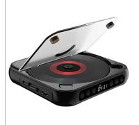 Lettore CD portatile Bluetooth 5.3 - Suono Hi-Fi, lettore musicale compatto ricaricabile for viaggi/casa/auto, riproduce CD/CD-R/RW/MP3, supporta AUX e cuffie(Black)