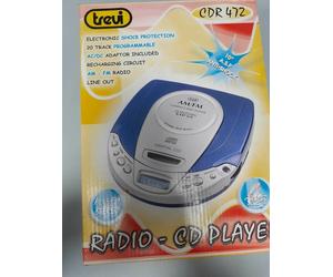 Lettore CD portatile CDR 472 TREVI protezione ESP anti shock e radio AM/FM stere