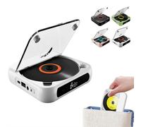 Lettore CD portatile compatibile Bluetooth, batteria ricaricabile, suono Hi-Fi, batteria 2000 mAh, Bluetooth 5.3 tipo C, riproduzione MP3/CD/CD-R, compatto per auto, casa