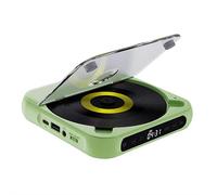 Lettore CD portatile compatibile con Bluetooth, nuovo lettore di dischi in vinile vintage wireless 2025, altoparlanti Hi-Fi integrati, cuffie, schermo LCD, supporta CD/AUX/USB e modalità di