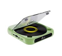 Lettore CD portatile compatibile con Bluetooth, suono Hi-Fi, batteria da 2000 mAh, ricarica Bluetooth di tipo C 5.3, supporto MP3/CD/CD-R, lettore musicale da viaggio leggero.(Green)