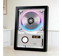 Lettore CD portatile con accoppiamento wireless, altoparlante integrato, display digitale, telecomando, doppio uso per parete/tavolo per tutte le occasioni