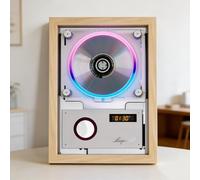 Lettore CD portatile con accoppiamento wireless, altoparlante integrato, display digitale, telecomando, doppio uso per parete/tavolo per tutte le occasioni