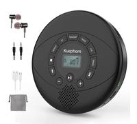 Lettore CD portatile con altoparlante e auricolari Lettore cd walkman con trasmissione bluetooth discman ricaricabile per auto e uso domestico