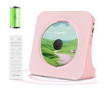 Lettore CD portatile con altoparlanti HIFI, batteria ricaricabile da 4000mAh, telecomando, display LCD, timer per il sonno, lettori CD per la casa, supporto Bluetooth/FM Radio/USB/AUX