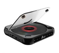Lettore CD portatile con Bluetooth 5.3, lettori CD ricaricabili con altoparlante, lettore CD compatto per auto/studio/viaggi, tra cui cavo USB-C e auricolari, lettori CD desktop domestici