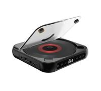 Lettore CD portatile con Bluetooth 5.3 - Suono Hi-Fi, batteria ricaricabile, supporta CD/CD-R/CD-RW/MP3 - Compatto e leggero for viaggi, casa, auto.(Black)