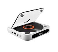 Lettore CD portatile con Bluetooth 5.3 - Suono Hi-Fi, batteria ricaricabile, supporta CD/CD-R/CD-RW/MP3 - Compatto e leggero for viaggi, casa, auto.(White)