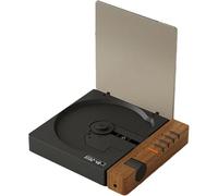 Lettore CD Portatile Con Bluetooth, Design Retrò Compatto, Batteria Ricaricabile, Sistema Audio Domestico Da Tavolo, Uscita SPDIF(Black)