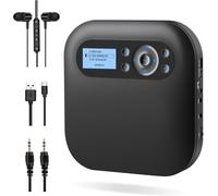 Lettore CD Portatile Con Bluetooth E Altoparlanti, Discman CD Player Ricaricabil