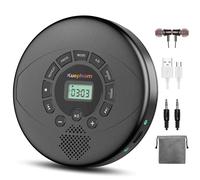 Lettore CD portatile con discman USB ricaricabile con altoparlante e auricolari Walkman CD per auto con protezione antiurto