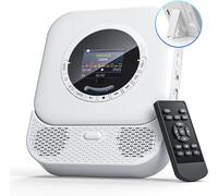 Lettore CD Portatile con Ricevitore e Trasmettitore Bluetooth Altoparlanti HiFi