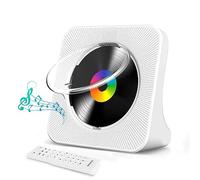 Lettore CD Portatile HIFI, lettore CD Bluetooth musicale domestico/lettore USB/radio FM/timer, display LCD, copertura antipolvere, lettore musicale a riproduzione verticale