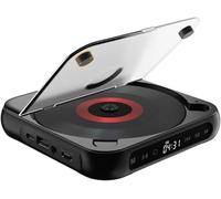 Lettore CD portatile, lettore CD Bluetooth, lettore musicale portatile, cavo audio da 3,5 mm, ricaricabile, per viaggi auto e casa