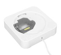 Lettore CD Portatile, Lettore Musicale CD DVD Bluetooth Montabile a Parete con Copertura Antipolvere per Telecomando, Altoparlante HiFi Integrato, Supporto CD DVD, USB, Bluetooth,