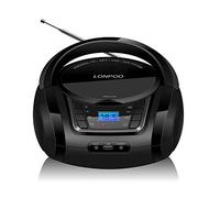 Lettore CD Portatile, LONPOO Radio Portatili Boombox Stereo Bluetooth Portatile con Altoparlanti Integrati, Ingresso USB, Ingresso AUX, Uscita Cuffie