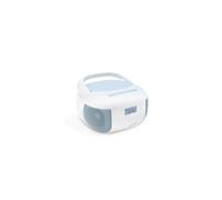 Metronic 477187 477187 Lettore CD Radio Portatile Bluetooth Celeste con Porta USB, Lettore Micro SD, Lettore CD
