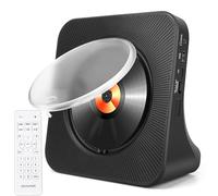 Lettore CD portatile per la casa con altoparlanti, lettore CD desktop Bluetooth, altoparlanti HiFi integrati, lettore CD personale con ingresso AUX, lettori CD audio domestici con telecomando
