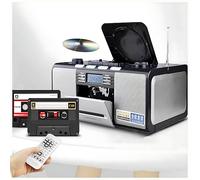 Lettore Cd Portatile per la Casa, Lettore di Cassette Boombox, Lettore Cd Radio Am/fm/sw1-2 con Bluetooth, Telecomando, Jack per Cuffie da 3,5 Mm, Supporto Usb, Aux, Scheda Tf/sd, Sistema Stereohifi