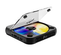 Lettore CD portatile - RNCYN - Nero - EA100 - Bluetooth 5.3 - Riproduzione loop A-B - Ingresso/uscita audio 3,5mm