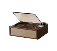 Lettore CD Retrò, Giradischi Wireless Vintage In Legno, Lettore Stereo Ad Alta Fedeltà per La Decorazione Della Casa, Idea Regalo