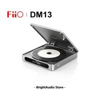 FiiO DM13 - Lettore CD stereo Bluetooth portatile multifunzione con batteria a lunga durata, supporta USB Ripping, uscite ottiche/coassiali/3,5 mm/4,4 mm (Bluetooth nero)