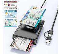 Lettore CIE 3.0 Carta d'Identità e Tessera Sanitaria USB A USB C Lettore Smart